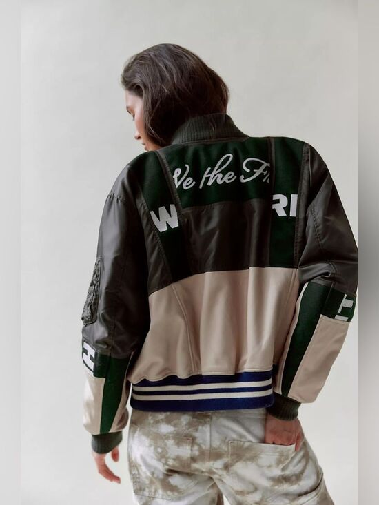We The Free Jackets & Blazers - New Free People We The Free Triple Kick Novelty Bomber Jacket Size S